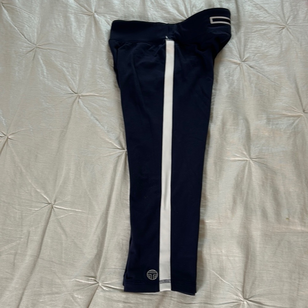 TORY BURCH SPORT NAVY CROPPED LEGGING